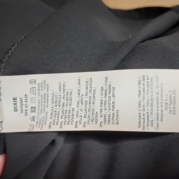 Dixie skirt embroidered chiffon full black size 6/8 - Picture 10 of 12